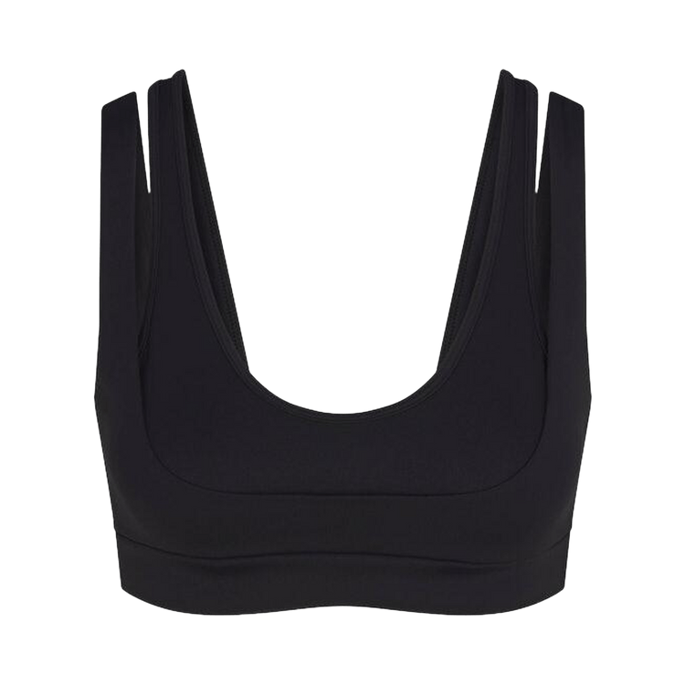 NikeSKIMS Matte Double Strap Scoop Bra "Obsidian"