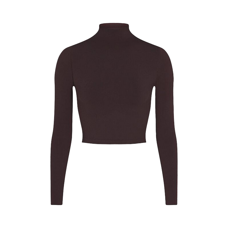 NikeSKIMS Vintage Seamless Mock Neck Crop Top "Phoenix"
