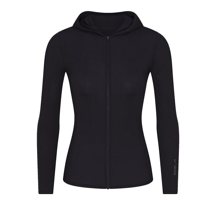 NikeSKIMS Vintage Weightless Layers Zip Up Hoodie "Obsidian"