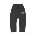 Corteiz Island Puff Print Open Hem Sweatpant "Black"