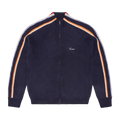 Corteiz Multi Stripe Knit Zip Up "Navy"