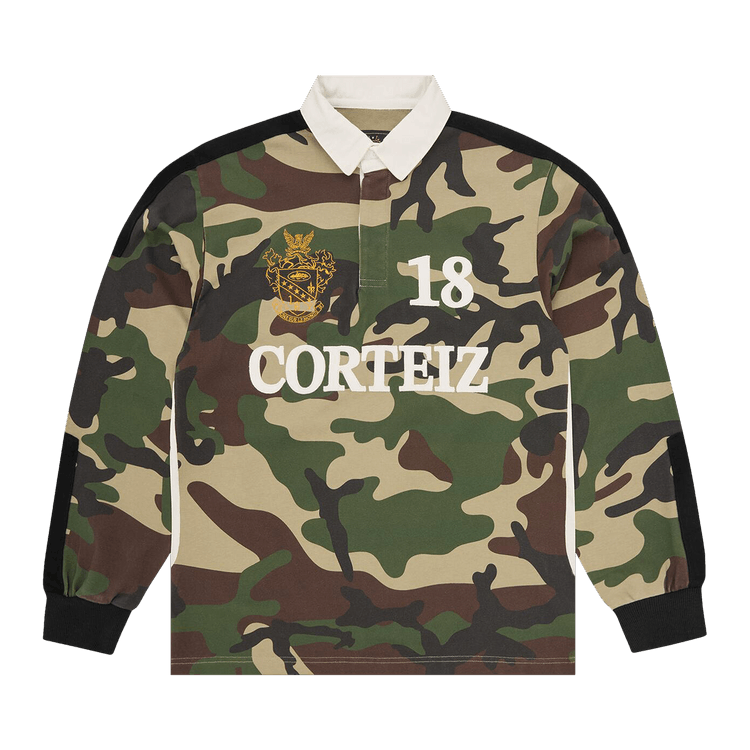 Corteiz Panelled Rugby "Woodland Camo"