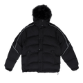 Supreme x Air Jordan Jacket With Fur Hoodie "Black"