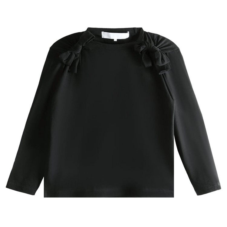 Tao Comme des Garçons Ruffled-Sleeve T-shirt "Black"