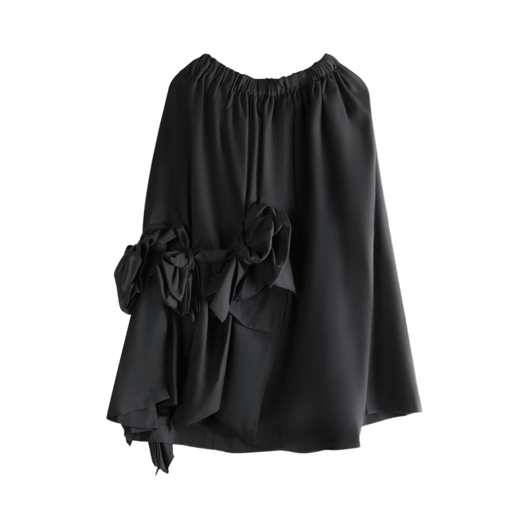Tao Comme des Garçons Bow-Adorned Flared Skirt "Black"