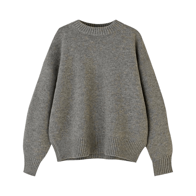 Studio Nicholson 5G Oversized Crew Neck Knitwear "Natural Marl"