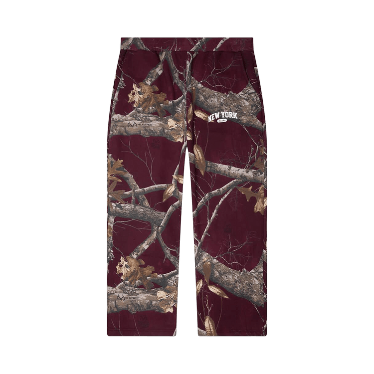Awake NY New York Arch Open Hem Sweatpants "Merlot"