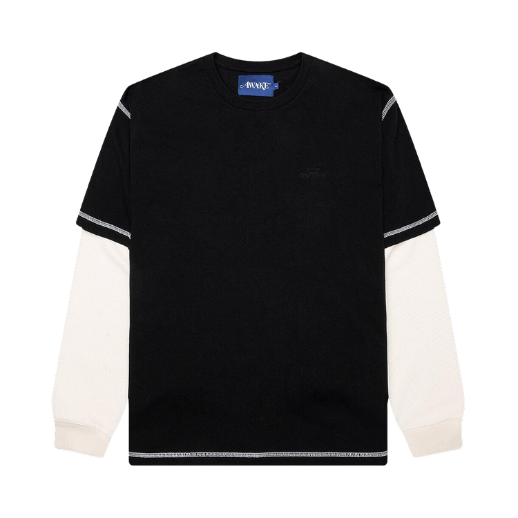 Awake NY Waffle Long-Sleeve Shirt "Black"