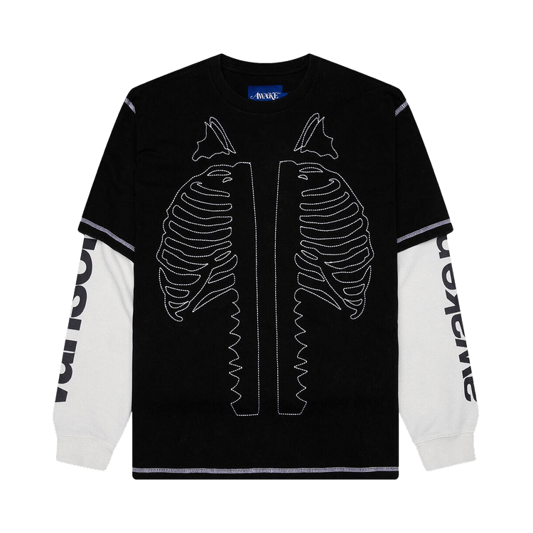 Awake NY Vanson Bones Waffle T-Shirt "Black"