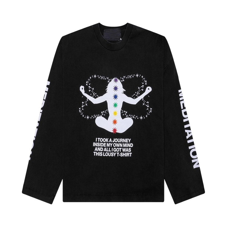 Jungles Meditation Long-Sleeve Tee "Black"