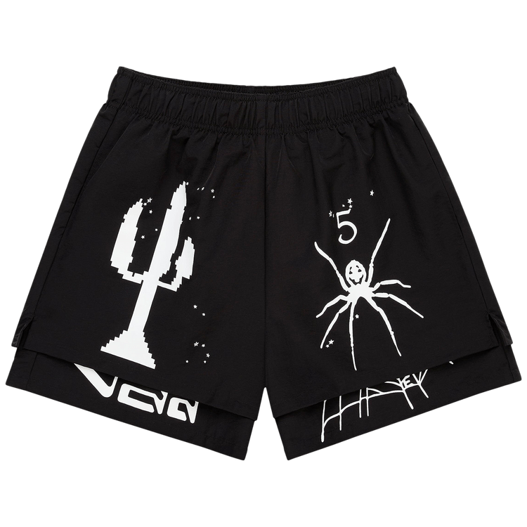 Sp5der VAA Double Layer Short "Black"
