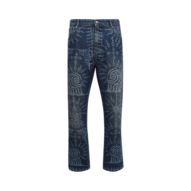 BLUEMARBLE Laser Print Jeans "Blue"