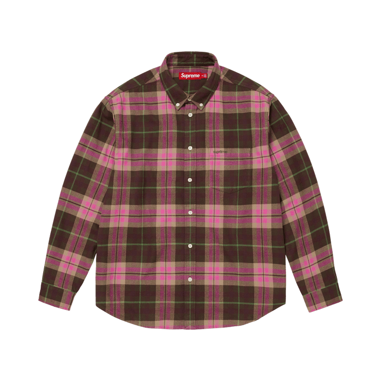 Supreme Plaid Flannel Shirt "Brown"