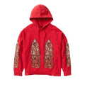 Who Decides War Flame Glass Hooded Pullover "Ruby"