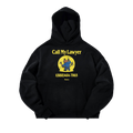 Market Smiley Call My Lawyer Bear Hoodie "Black"