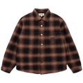 Stussy Quilted Plaid Shirt Jacket "Brown"