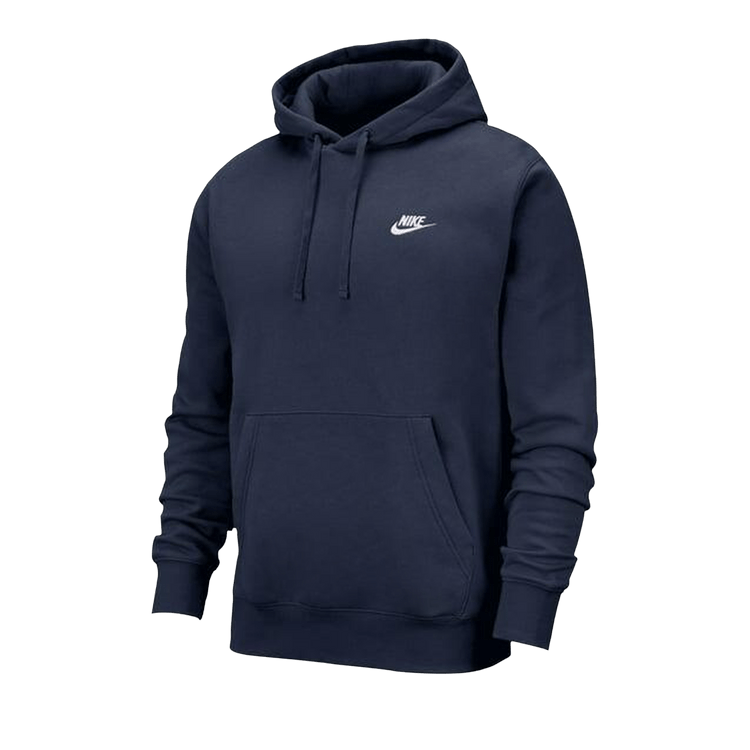 Nike Sportswear Club Fleece Pullover Hoodie "Midnight Navy/White"