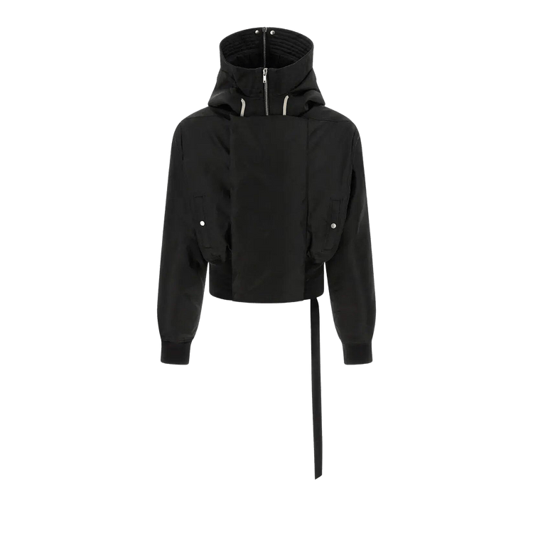 Rick Owens DRKSHDW Bomber Imbottito Cropped Alice Parka Jacket "Black"