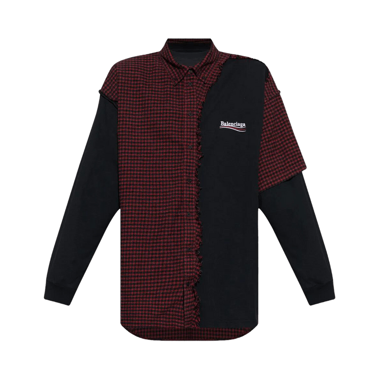 Balenciaga Patched Shirt "Red"
