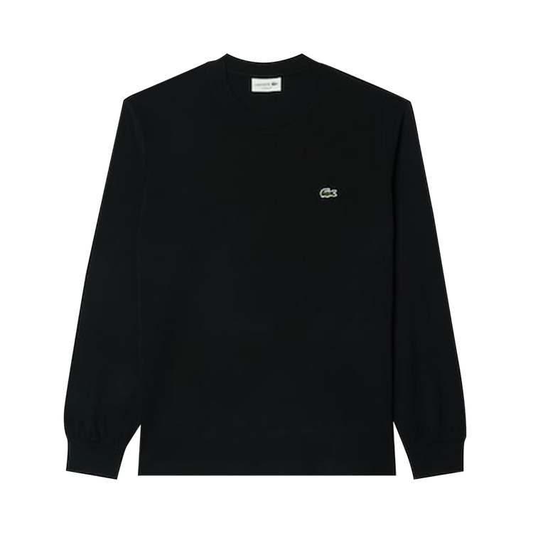 Lacoste Long Sleeved Cotton T-Shirt "Black"