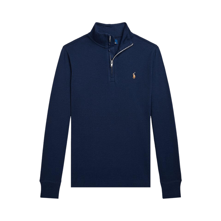 Polo Ralph Lauren Long Sleeve Cotton Interlock Half-Zip "Refined Navy"