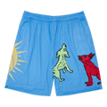 GOAT Moon Tarot Shorts Blue
