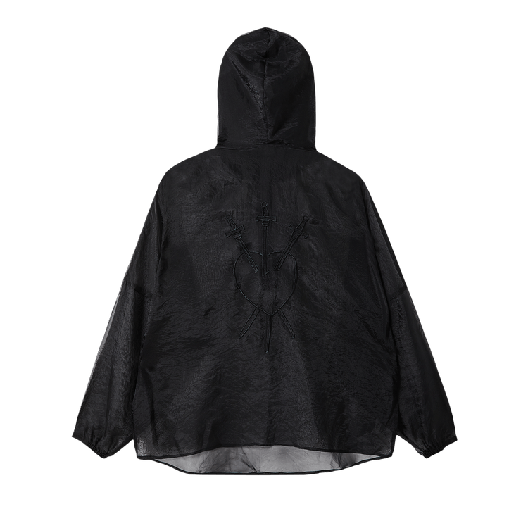 GOAT Sheer Three of Swords Tarot Anorak Black/Black