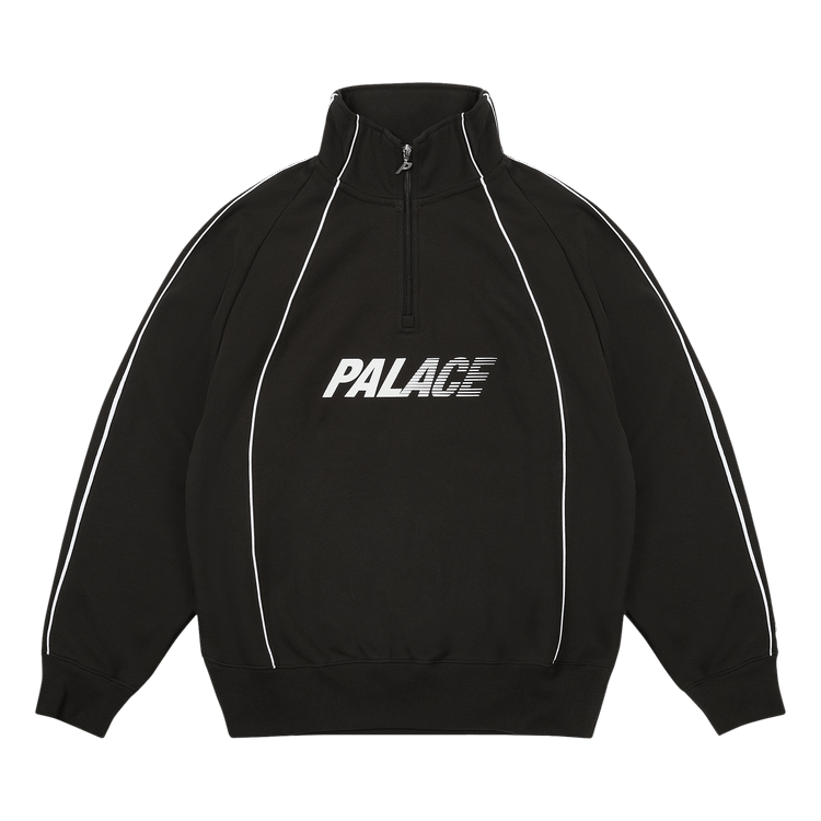 Palace Fast Logo 1/4 Zip "Black"