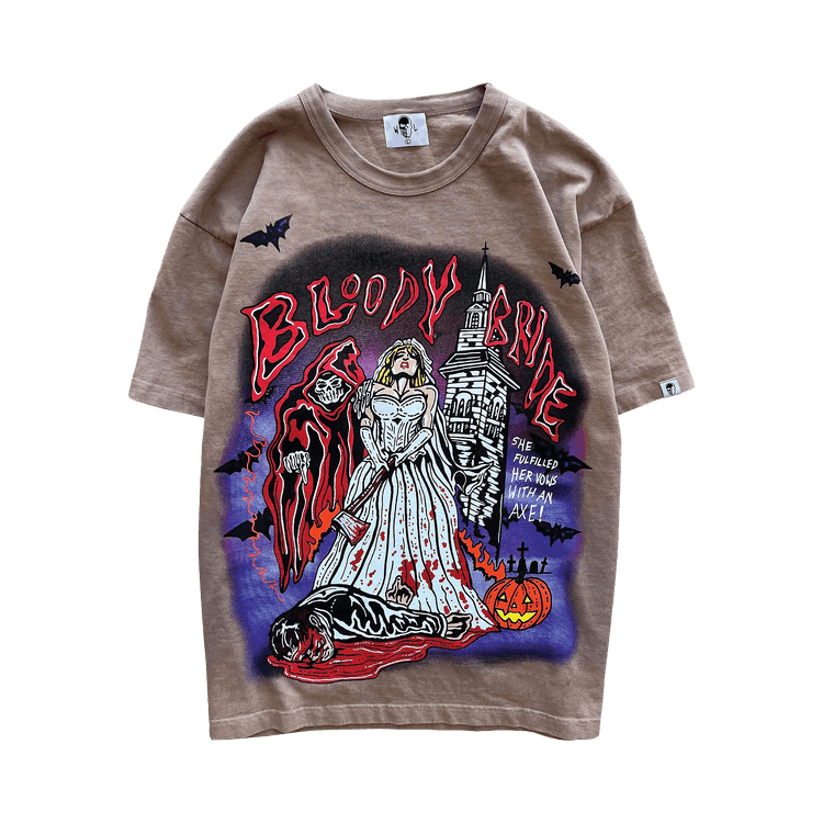 Warren Lotas Bloody Bride T-Shirt "Tan"