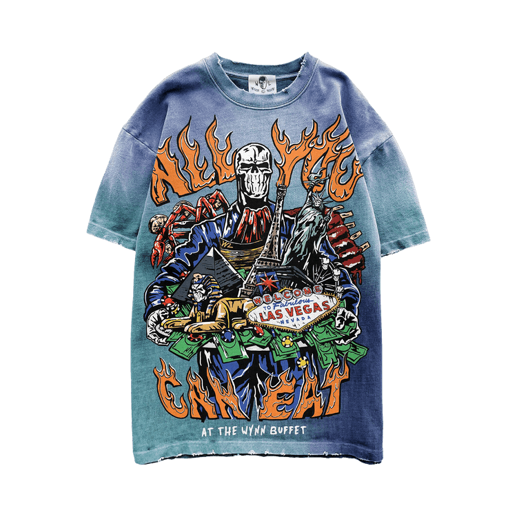Warren Lotas Buffet T-Shirt "Aquamarine Blue"