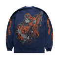 Warren Lotas Chain Reaper Long Sleeve T-Shirt "Navy"