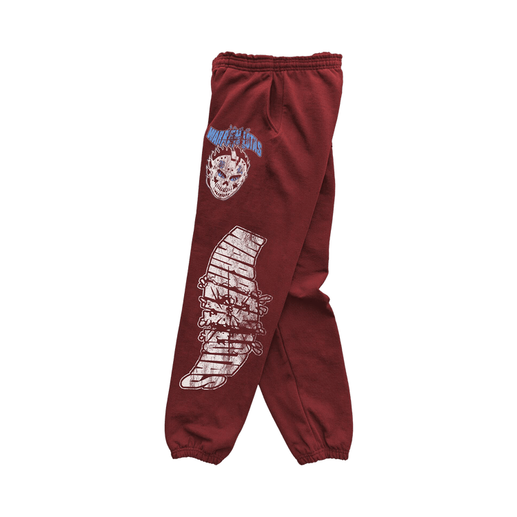 Warren Lotas Fiery Glare Sweatpants "Red"