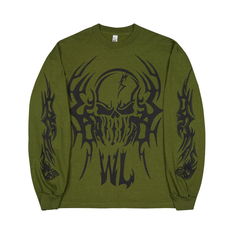 Warren Lotas HAZARD Long-Sleeve T-Shirt "Cedar Green"