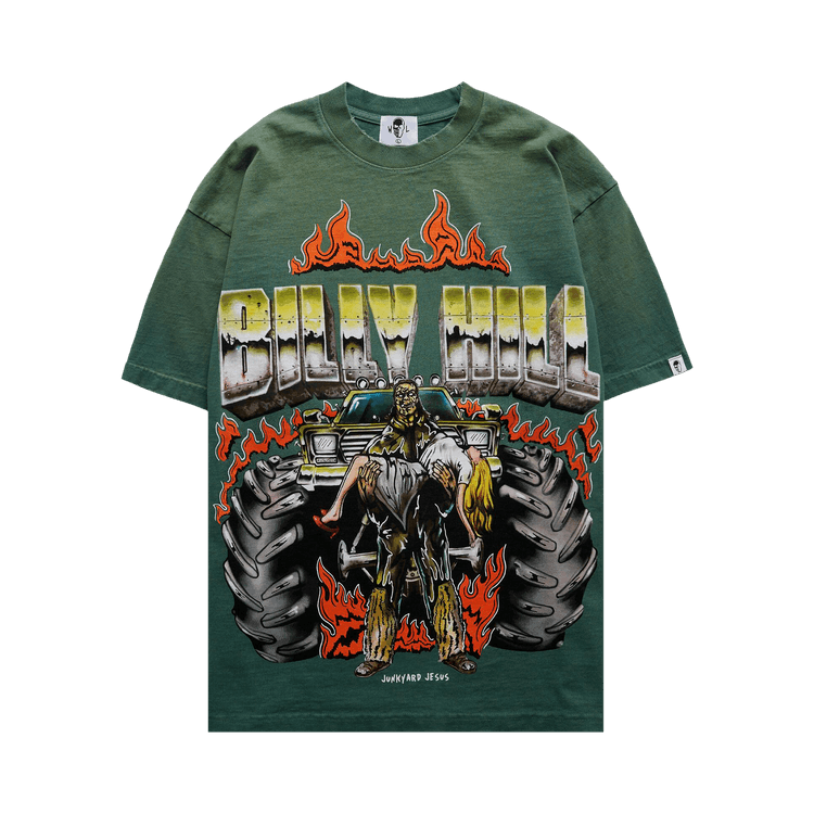 Warren Lotas Junkyard Lady T-Shirt "Green"