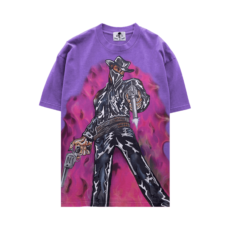 Warren Lotas Night Cowboy Fire T-Shirt "Purple"
