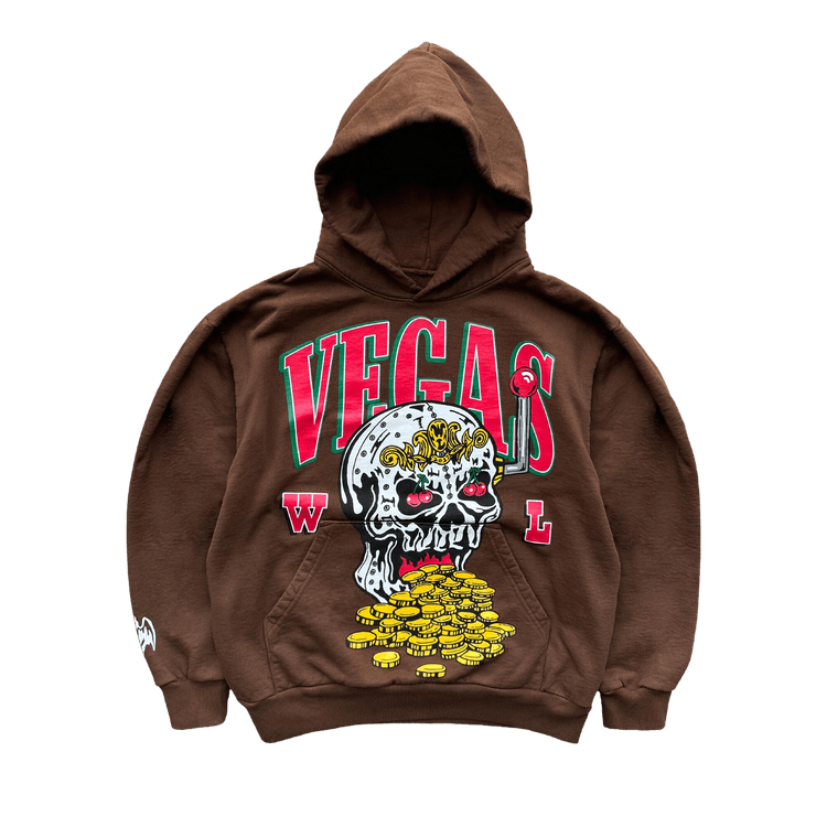 Warren Lotas Skull Slot Hoodie "Brown"