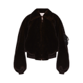 Coperni Faux Fur Bomber Jacket "Brown"