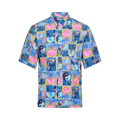 Martine Rose Boxy Short-Sleeve Shirt "Blue"