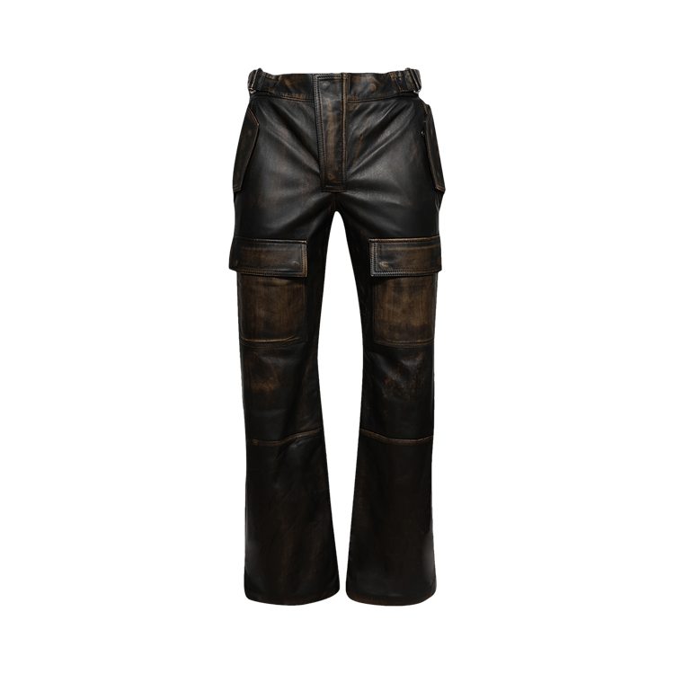 MISBHV Vintage Leather Moto Pants "Black"