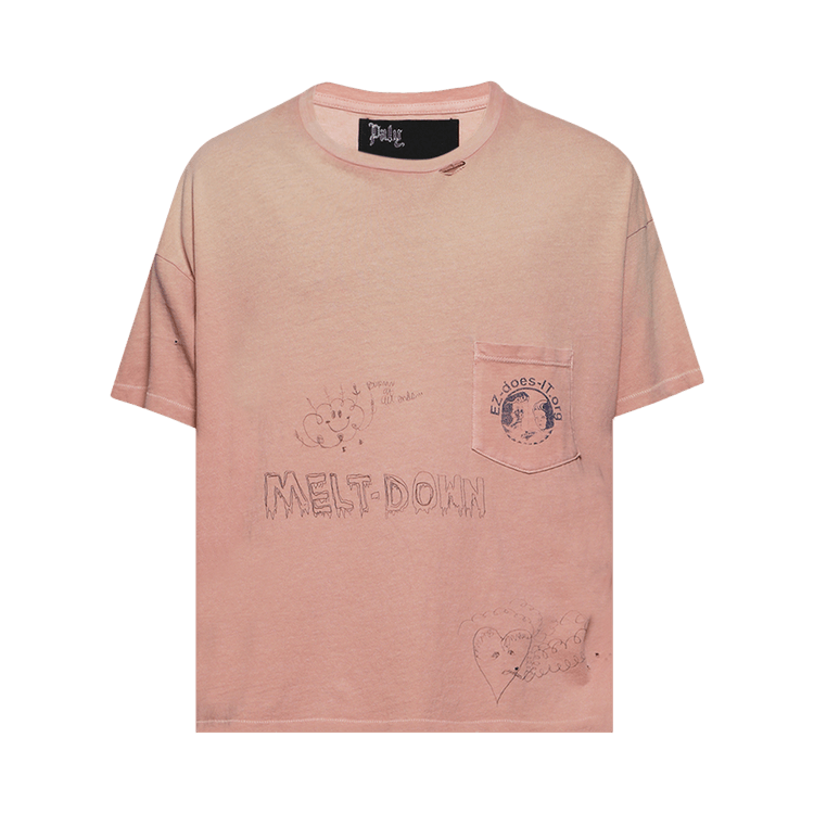 Paly Hollywood Rehab Romance Pocket Tee "Pink"