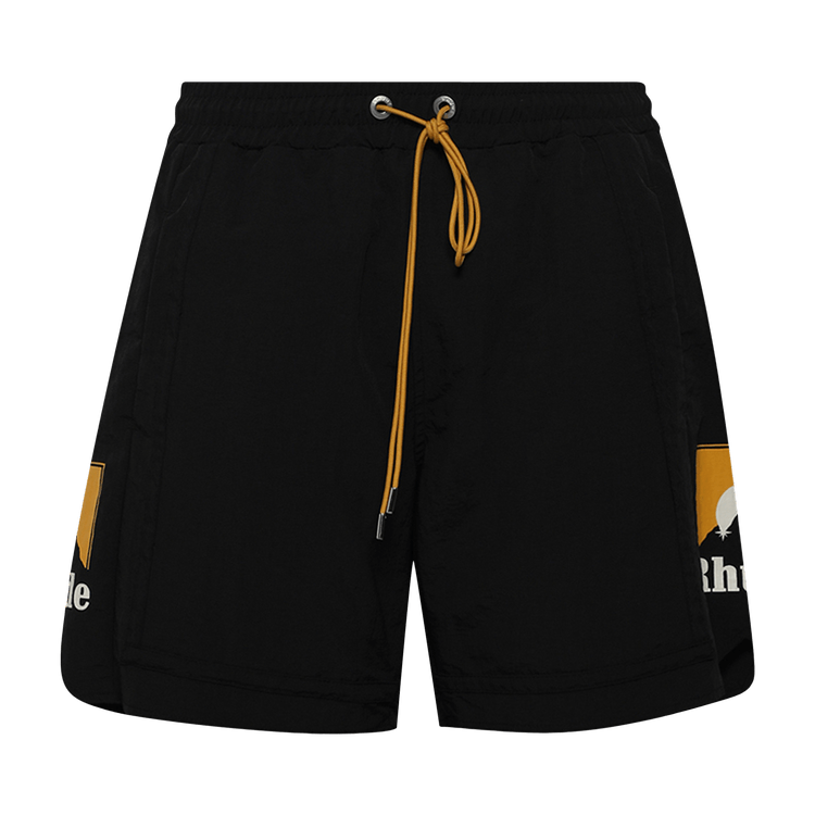 Rhude Moonlight Logo Short "Black/Yellow/White"