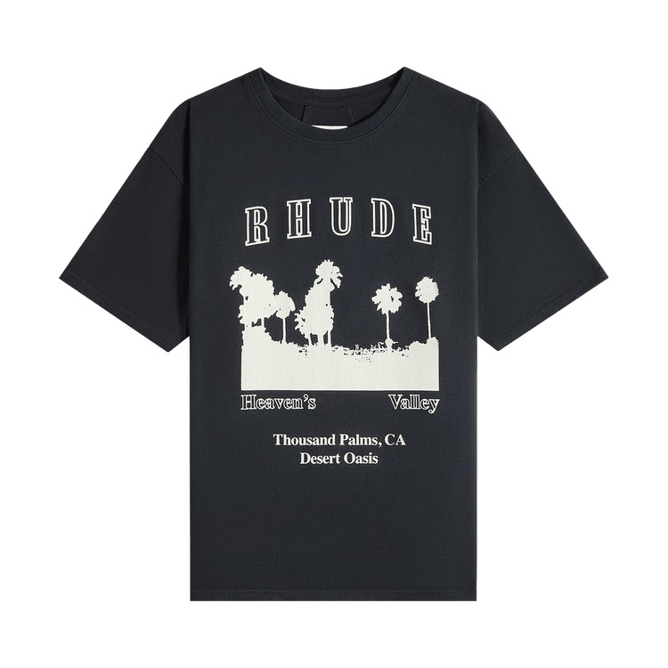 Rhude Thousand Palms Tee "Vintage Black/White"
