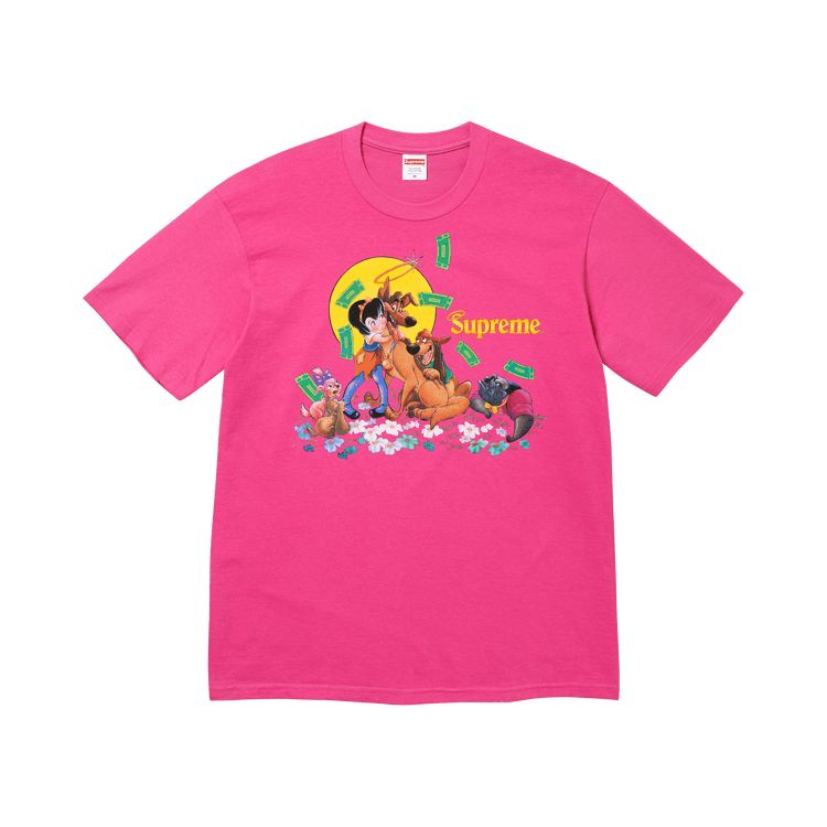 Supreme All Dogs Go To Heaven Tee "Fuchsia"