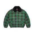 Supreme Faux Shearling Lined Bomber Jacket "Plaid"