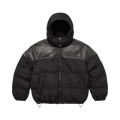 Supreme Leather Yoke Puffer Jacket "Black"