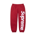 Supreme Satin Appliqué Sweatpant "Dark Red"