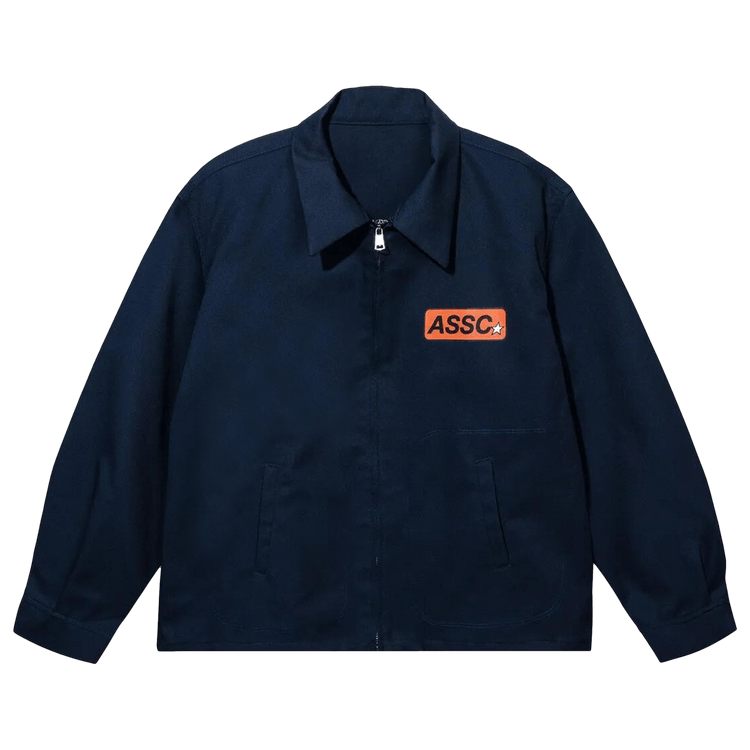Anti Social Social Club Lightweight Mechanic Work Jacket "Navy"