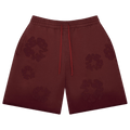 Denim Tears Faded Mono Cotton Wreath Sweatshorts "Beet Root"