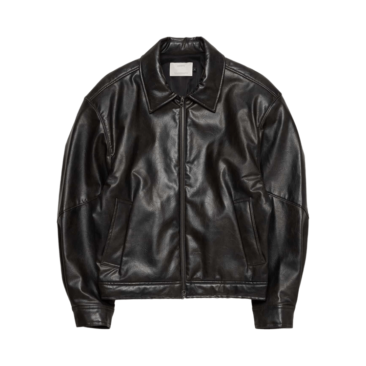 Amomento Vegan Leather Blouson "Black"