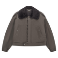 Auralee Washed Finx Cotton Gabardine Flight Blouson "Deep Olive"